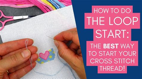 cross stitch loop start 3 strands